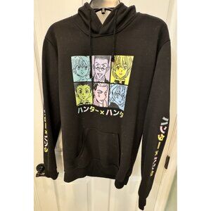 Hunter x Hunter Black Hoodie Size L Manga Anime